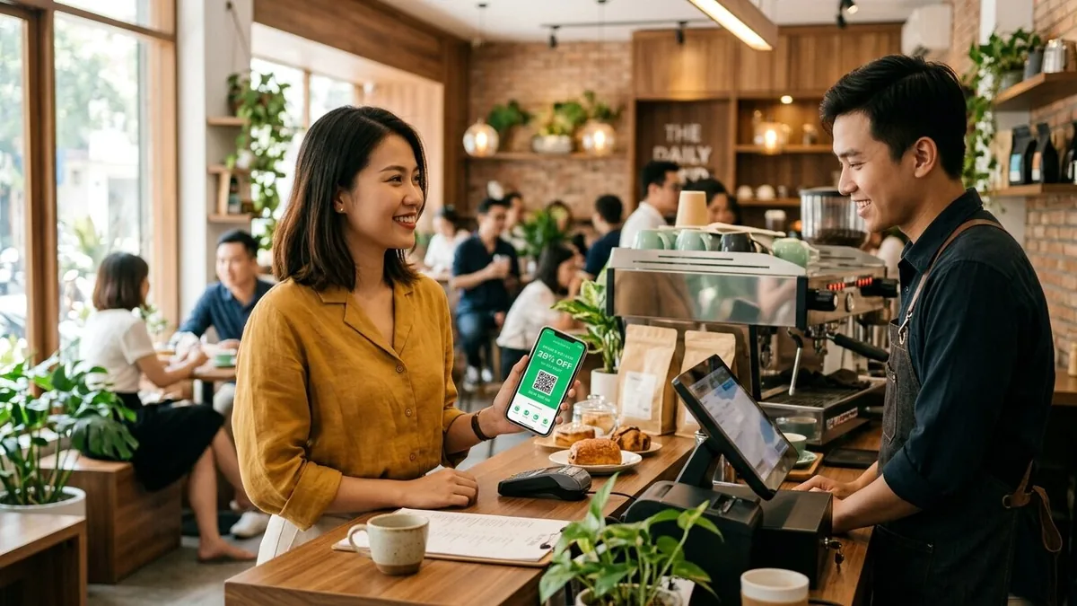 Coupon số thay coupon giấy: lợi ích cho quán